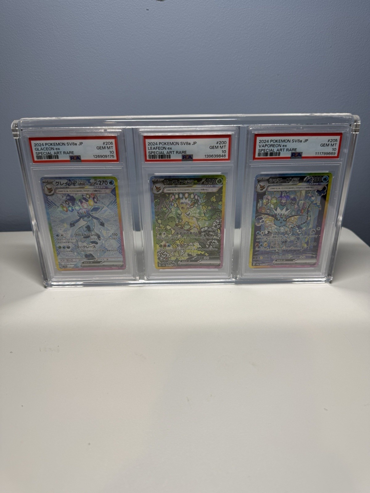 Triple PSA Slab Acrylic Display Case Magnetic Lid – PRESALE!