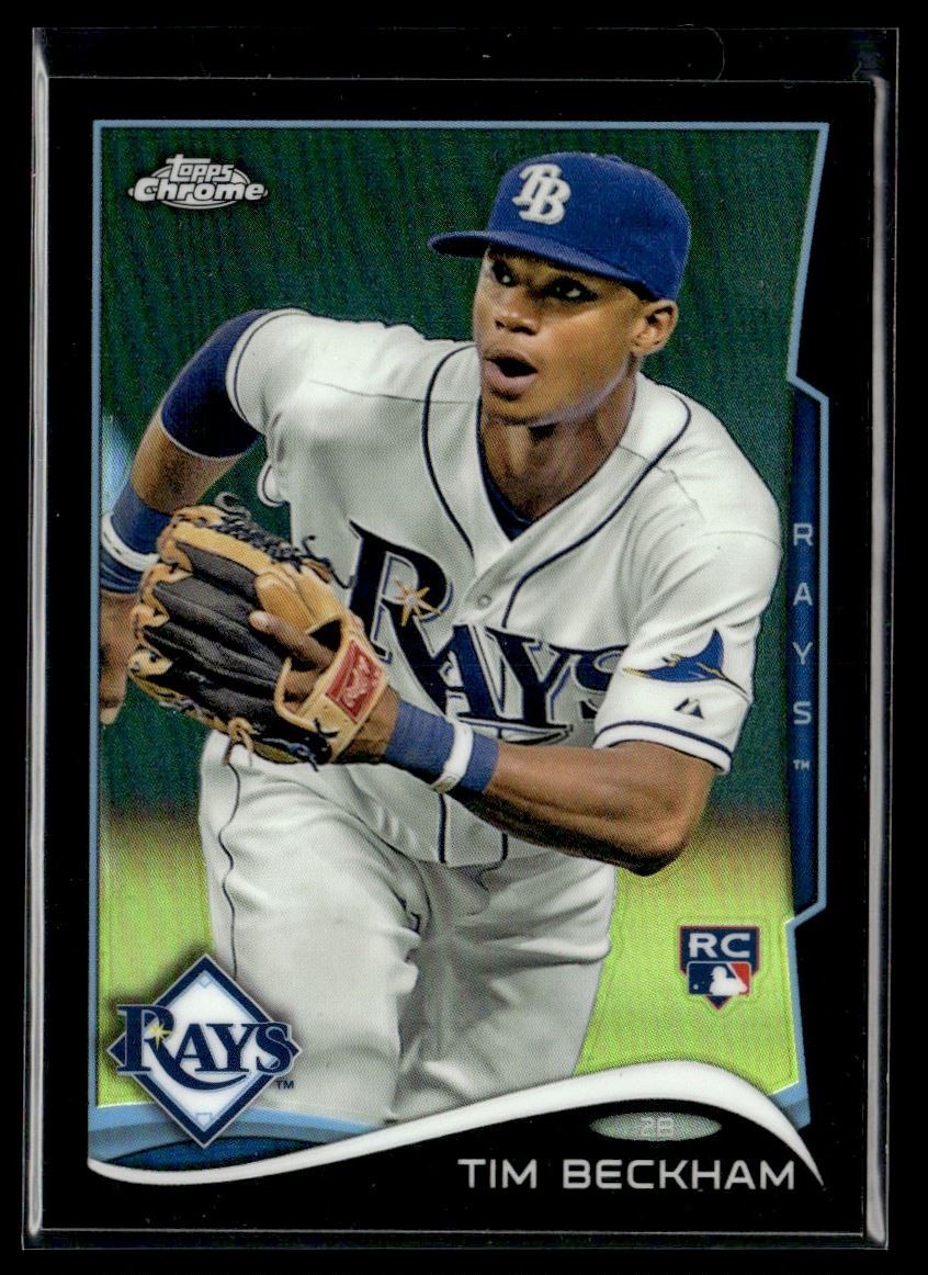 2014 Topps Chrome Black Refractors Tim Beckham RC 079/100 Tampa Bay Rays #111