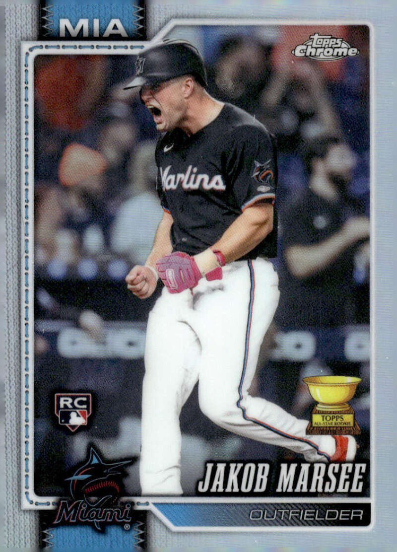 JAKOB MARSEE RC 2026 Topps Chrome Silver Holo #261 ROOKIE Marlins MLB ID:177115