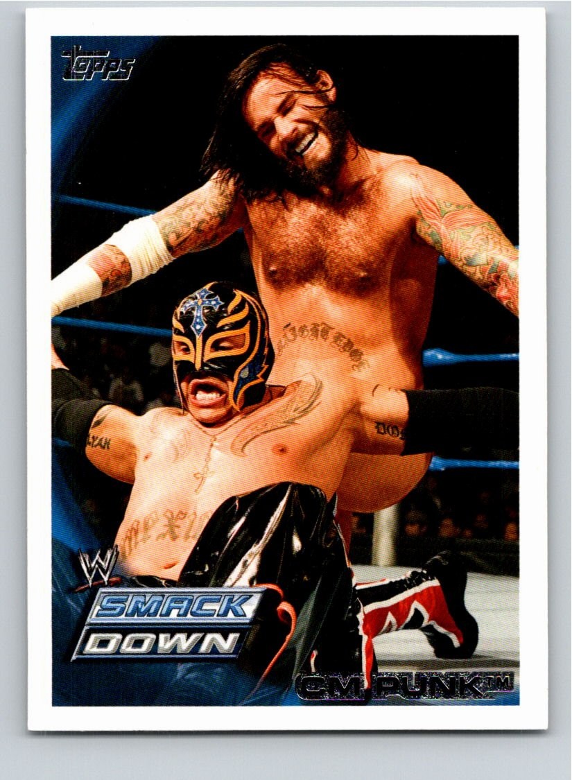 2010 Topps WWE 36 CM Punk Wrestling Free Shipping!