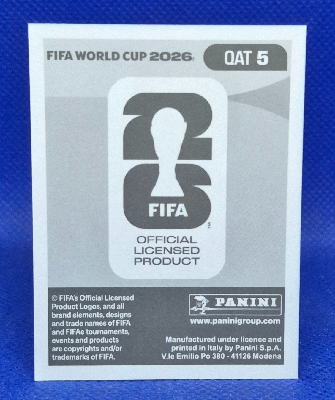 2026 Panini FIFA World Cup Sticker Homam Ahmed #QAT 5 – Qatar
