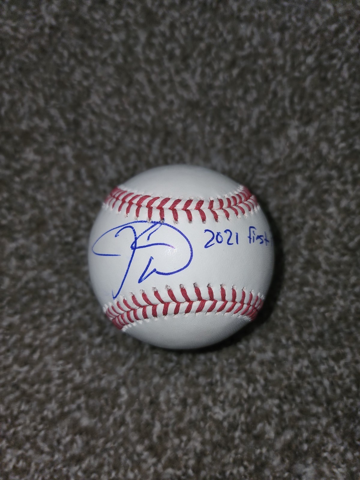 Kahlil Watson Signed Baseball Auto 2021 First Round Pick Inscription MLB Debut