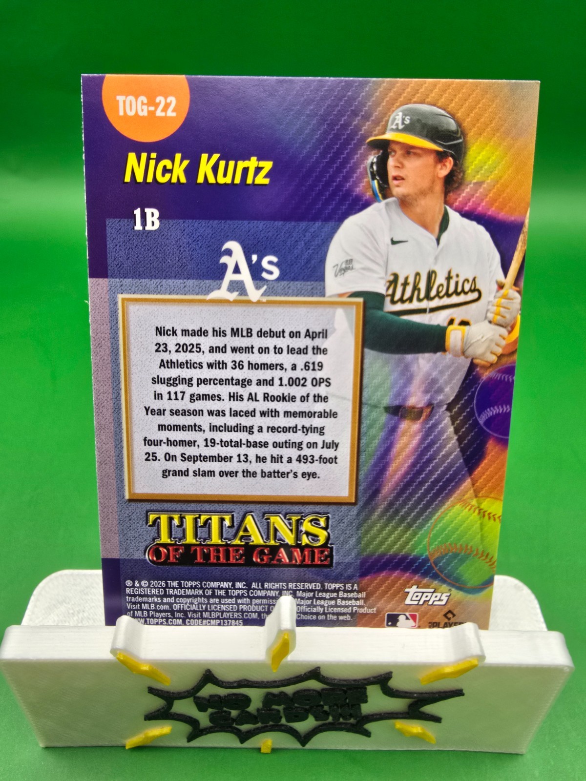 2026 Topps Series 2 Nick Kurtz Titans of the Game