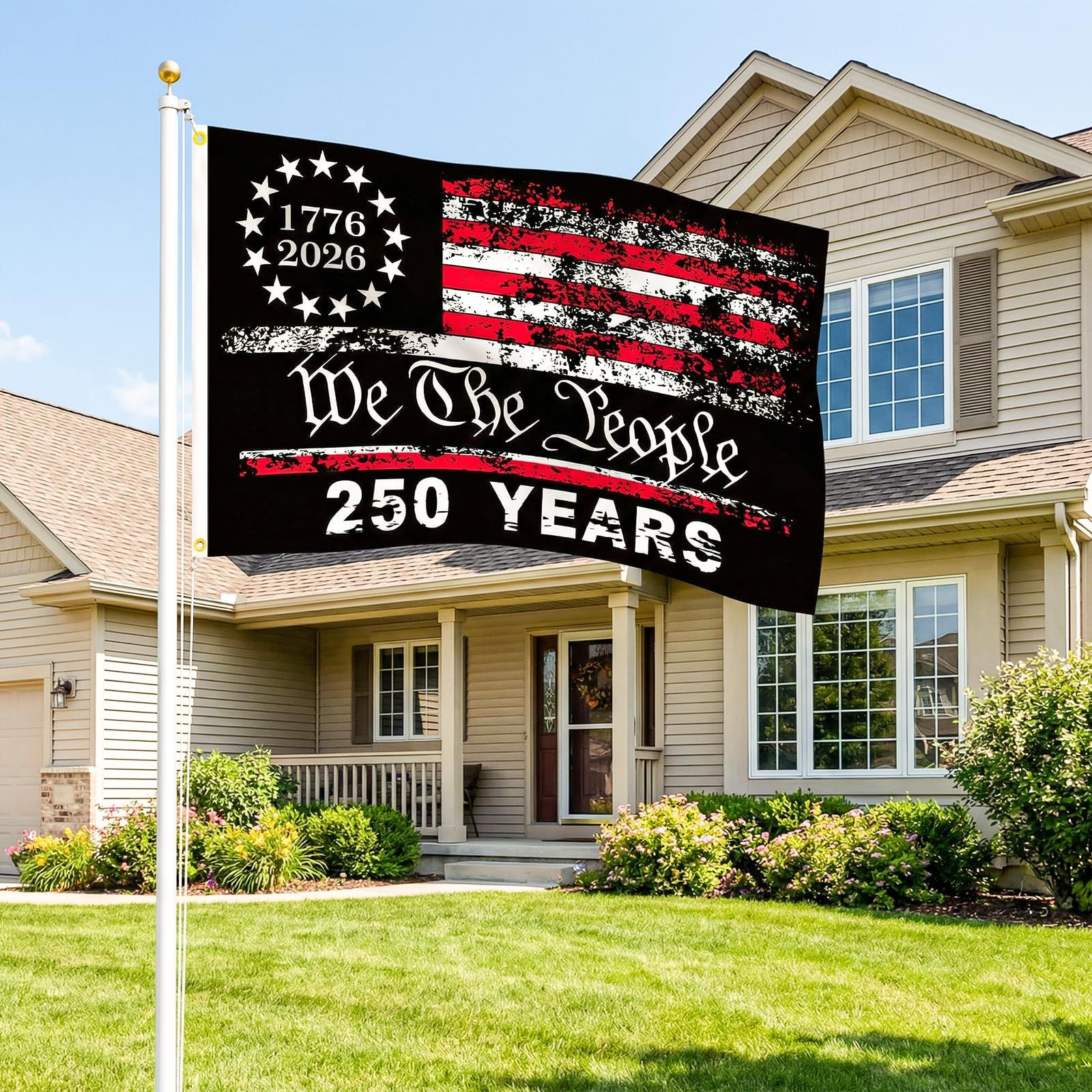 250 Anniversary USA Flag, 3×5 Ft 250 Years American 3 Ft, C, 3x5Ft