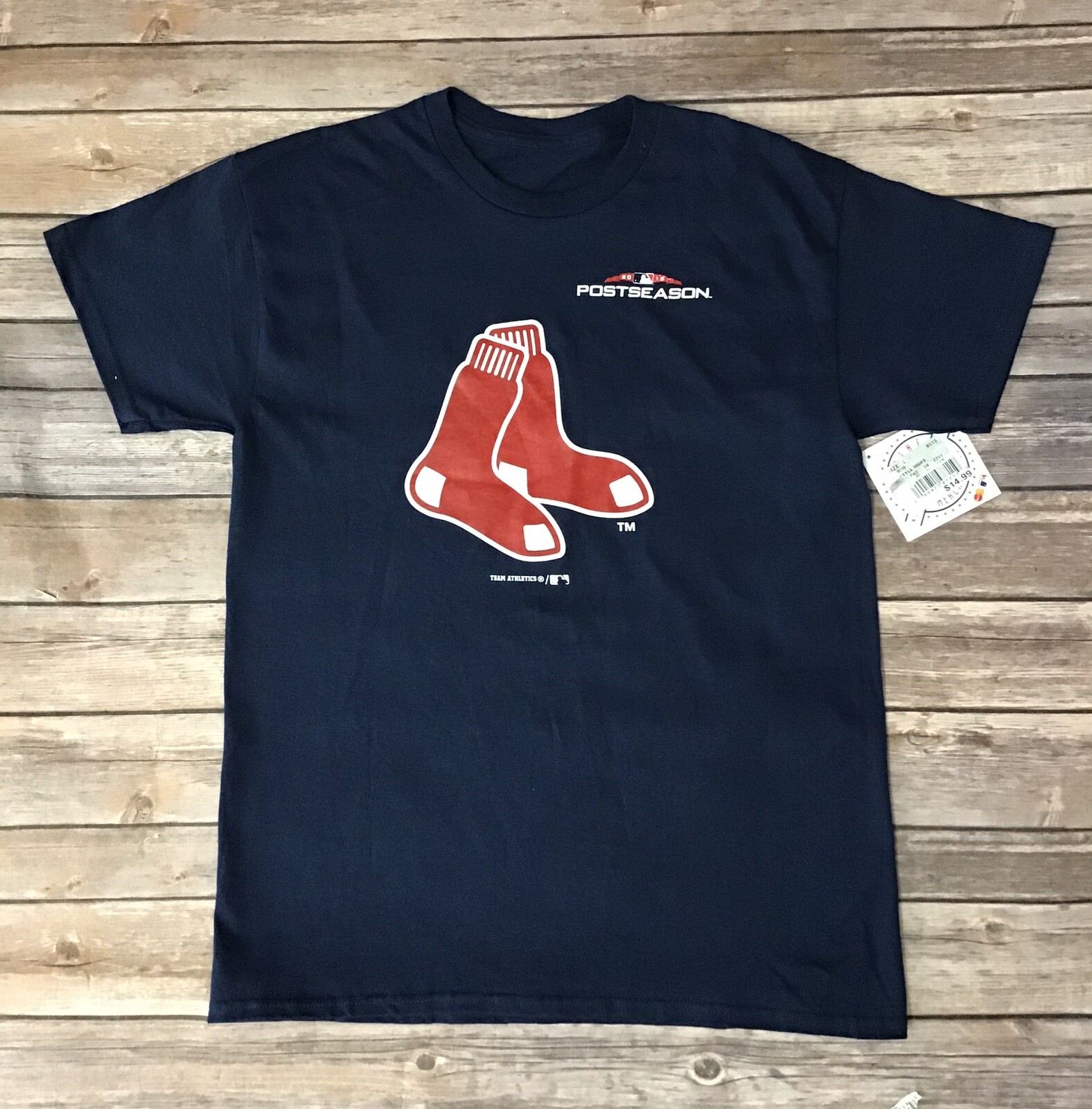 Boston Red Sox Navy Blue Youth Boys 2018 Post Season T-Shirt Size M, L, XL