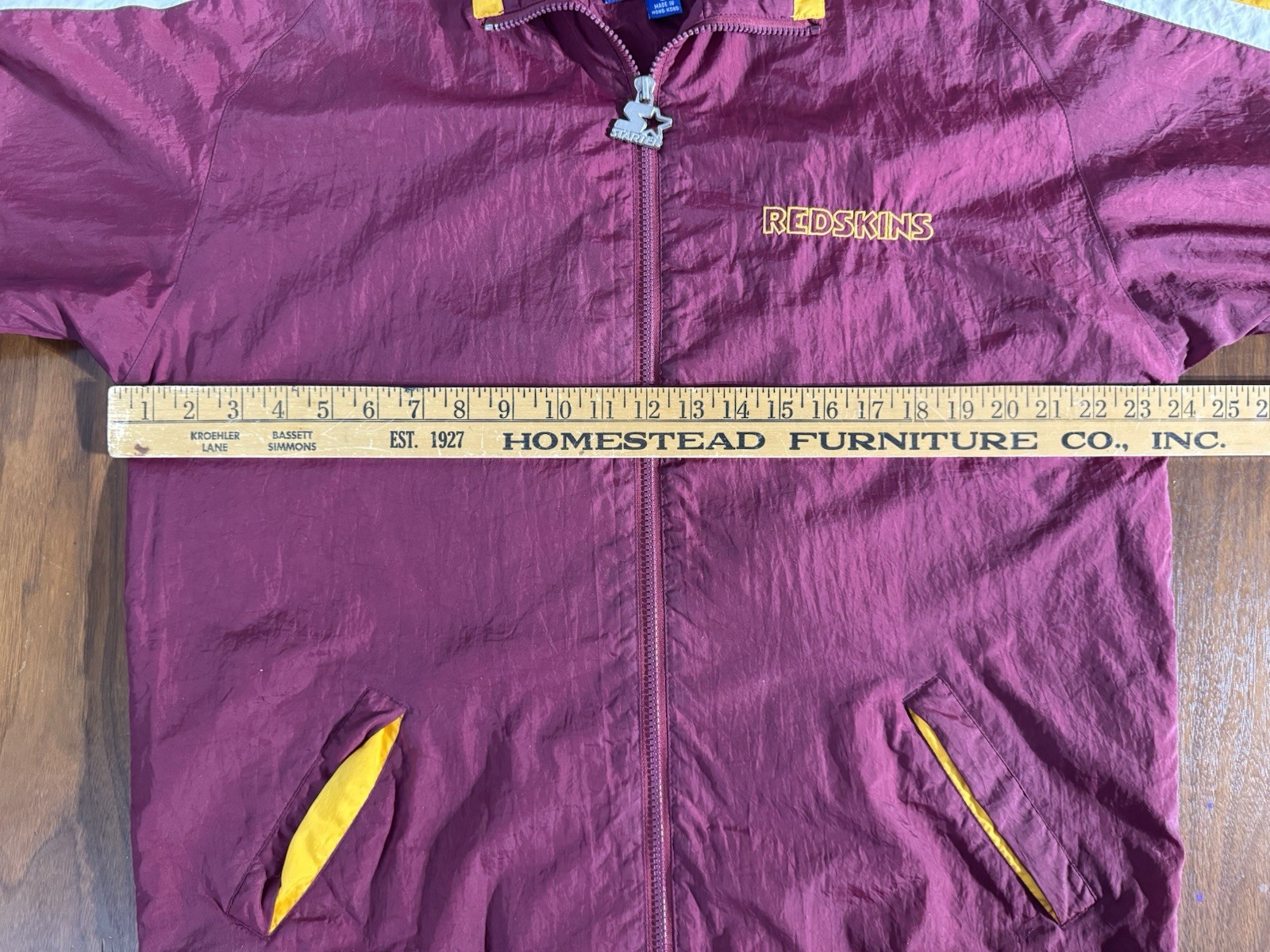 80s 90s Washington Redskins Starter Windbreaker Jacket size S maybe M Hong Kong