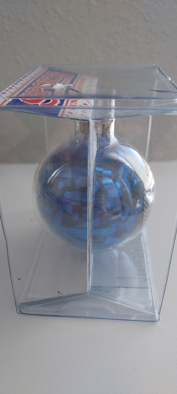 New York Giants Christmas Glass Ornament Box Collectible NFL Football USA