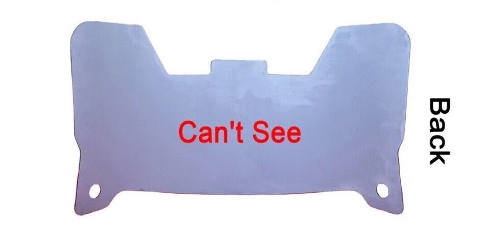 MIRRORED Full Size Football Helmet Visors Comes With Set of Clips DISPLAY ONLY