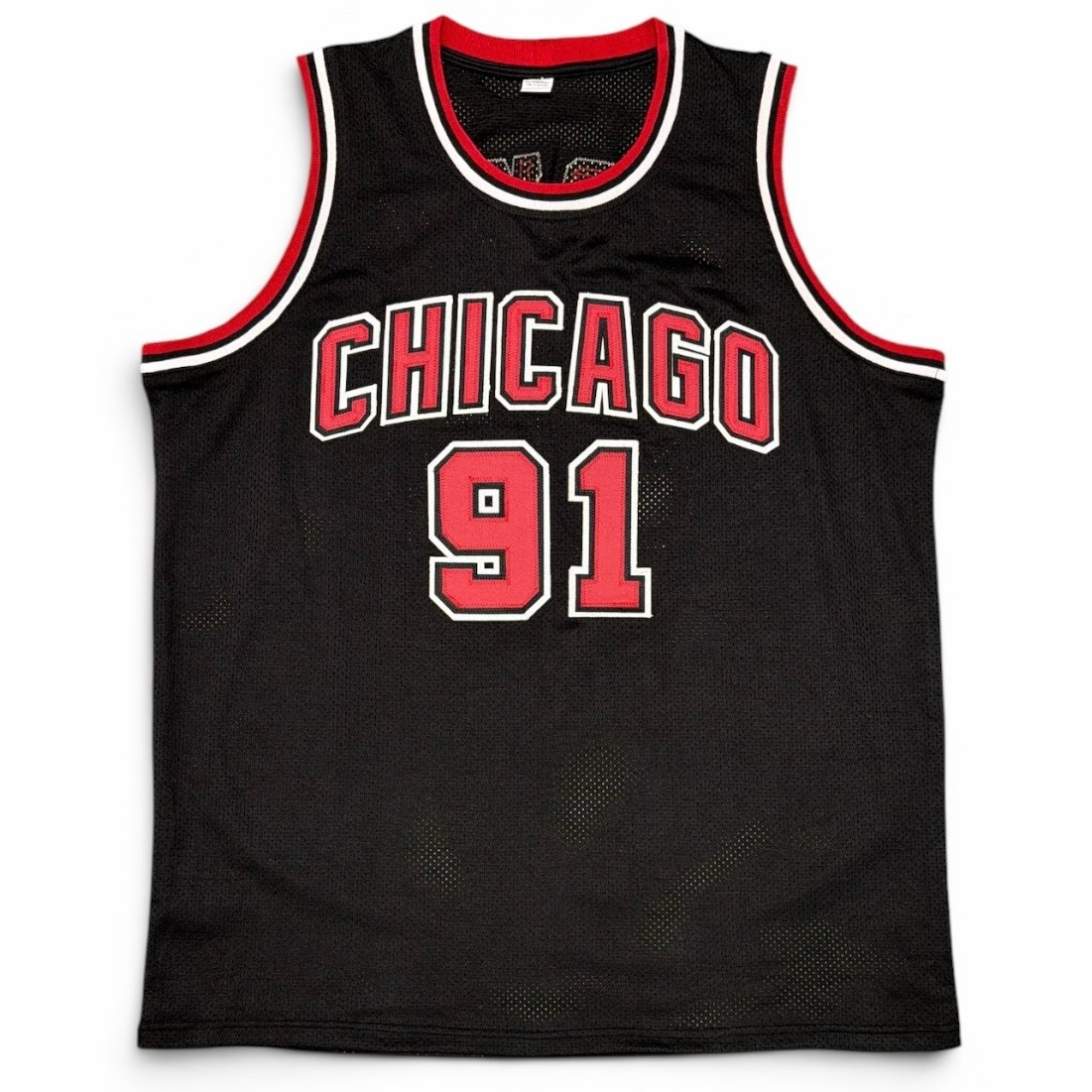 Dennis Rodman Signed Chicago Bulls Custom Jersey Beckett Witness BAS COA