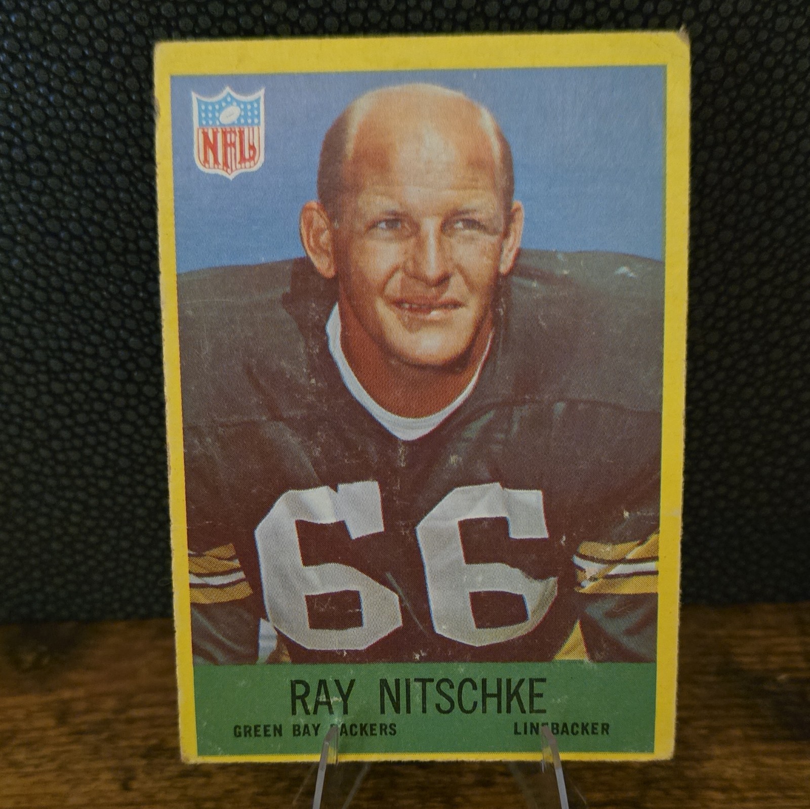 Vintage 1967 Philadelphia Gum Ray Nitschke Packers #79 Rookie Card NFL