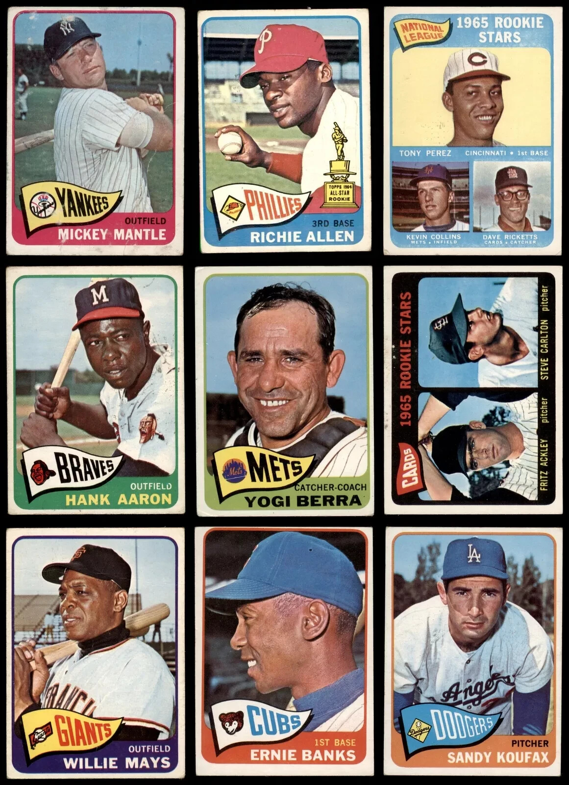1965 Topps Baseball 251-600 -Complete Your Set -PRICING BASED ON CONDITION