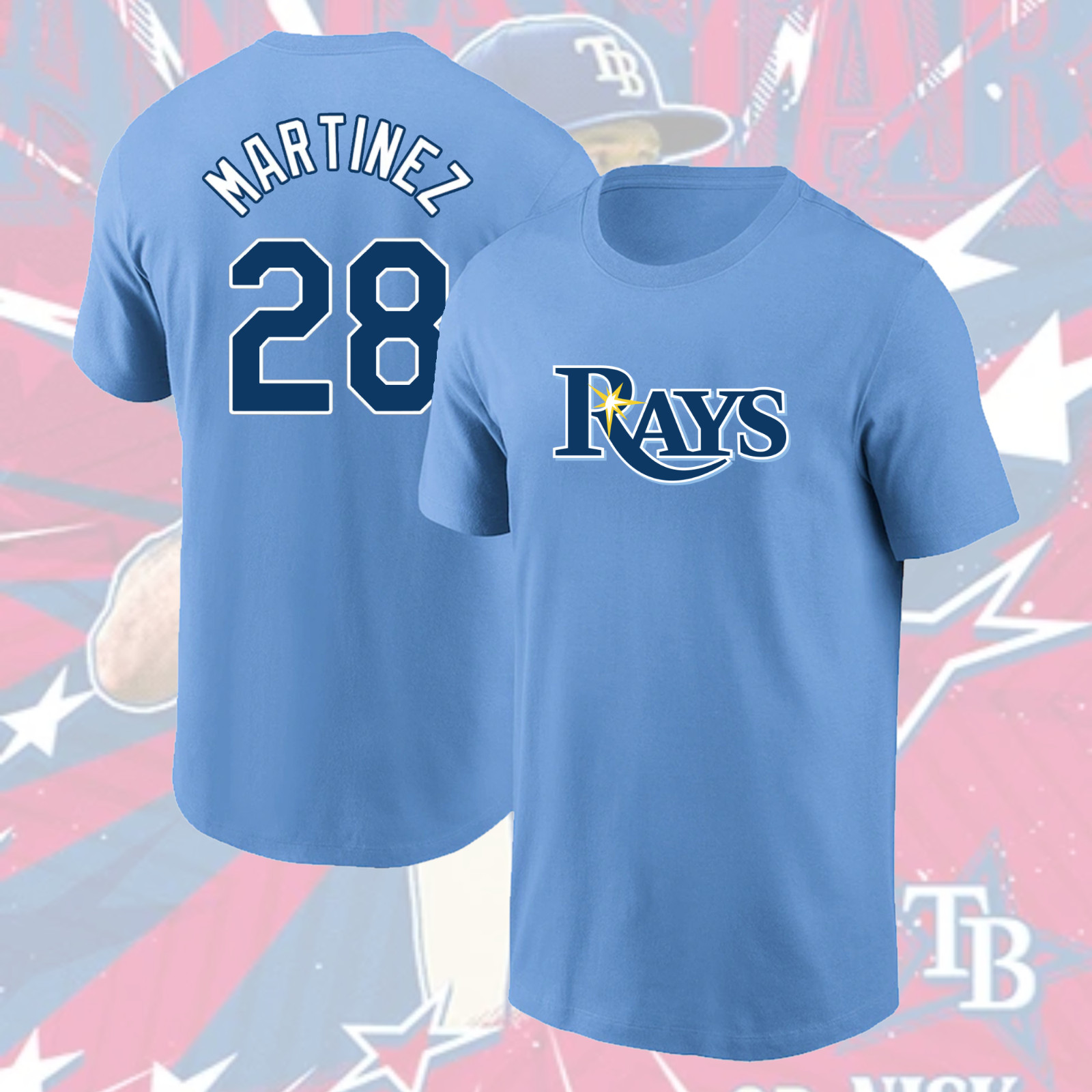 HOT ITEM! Nick Martinez #28 Tampa Bay Rays 2026 Name & Number Gift For Fans