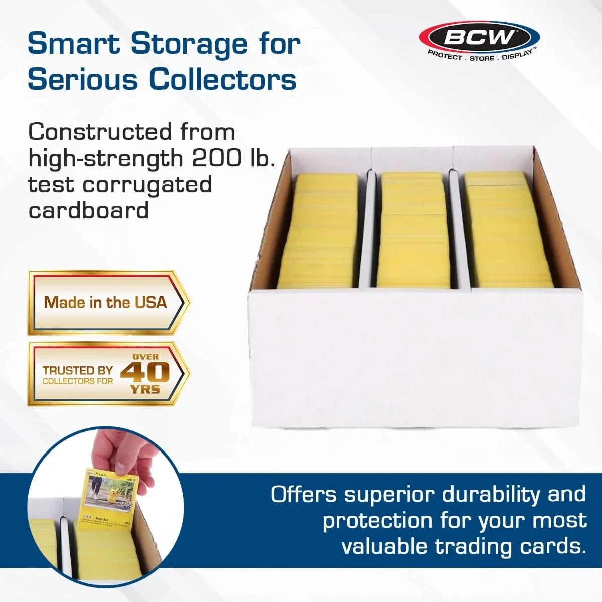 BCW Super Shoe Storage Box (3,000 CT.) Holds over 600 Top Loaders