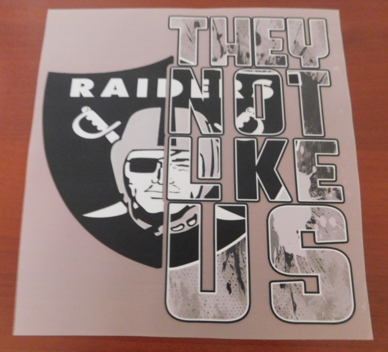 Las Vegas Raiders 8″ DTF Heat Transfer Iron On FREE Shipping (B37)