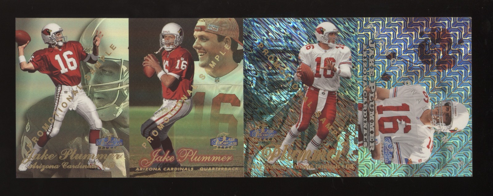 Rare Uncut 1998 Flair Showcase Jake Plummer Promotional Sample Row 0 1 2 3