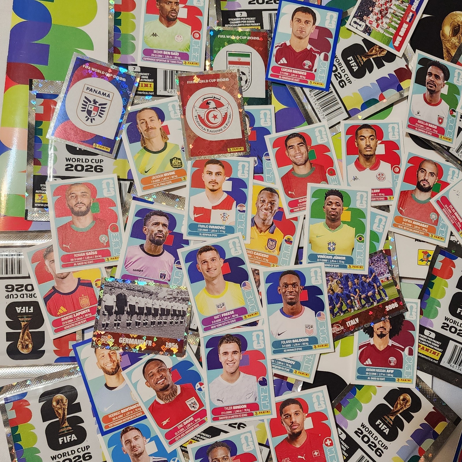 USA EDITION Panini FIFA World Cup 2026 Stickers Group G, H, I