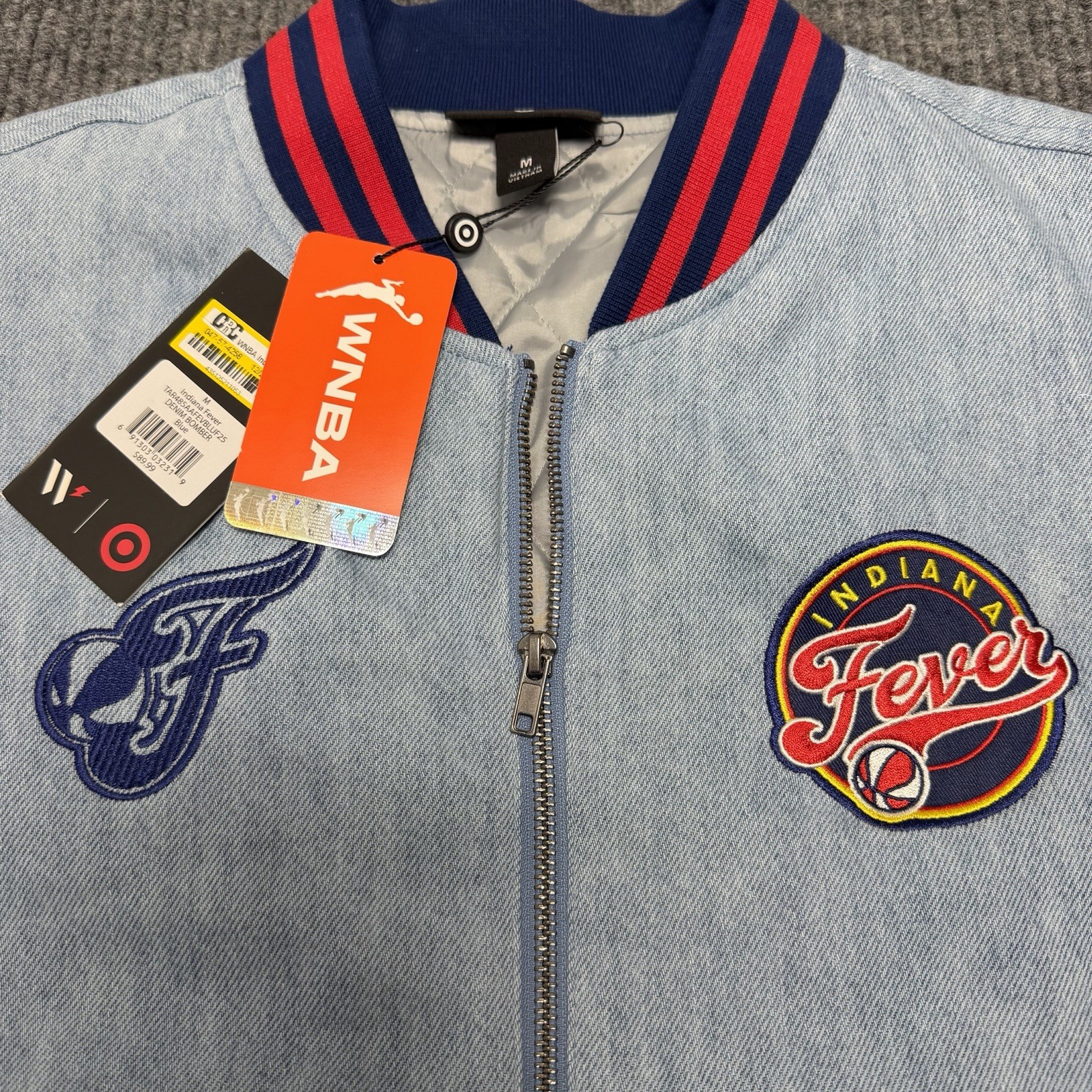 NWT – WNBA Indiana Fever Letterman Jacket Men’s Size Medium