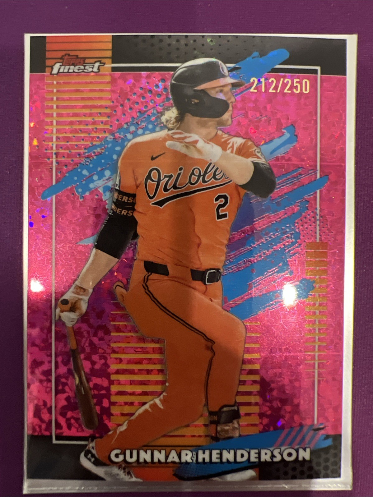 Gunnar Henderson 2026 Topps Finest #183 Pink Refractor /250 Orioles