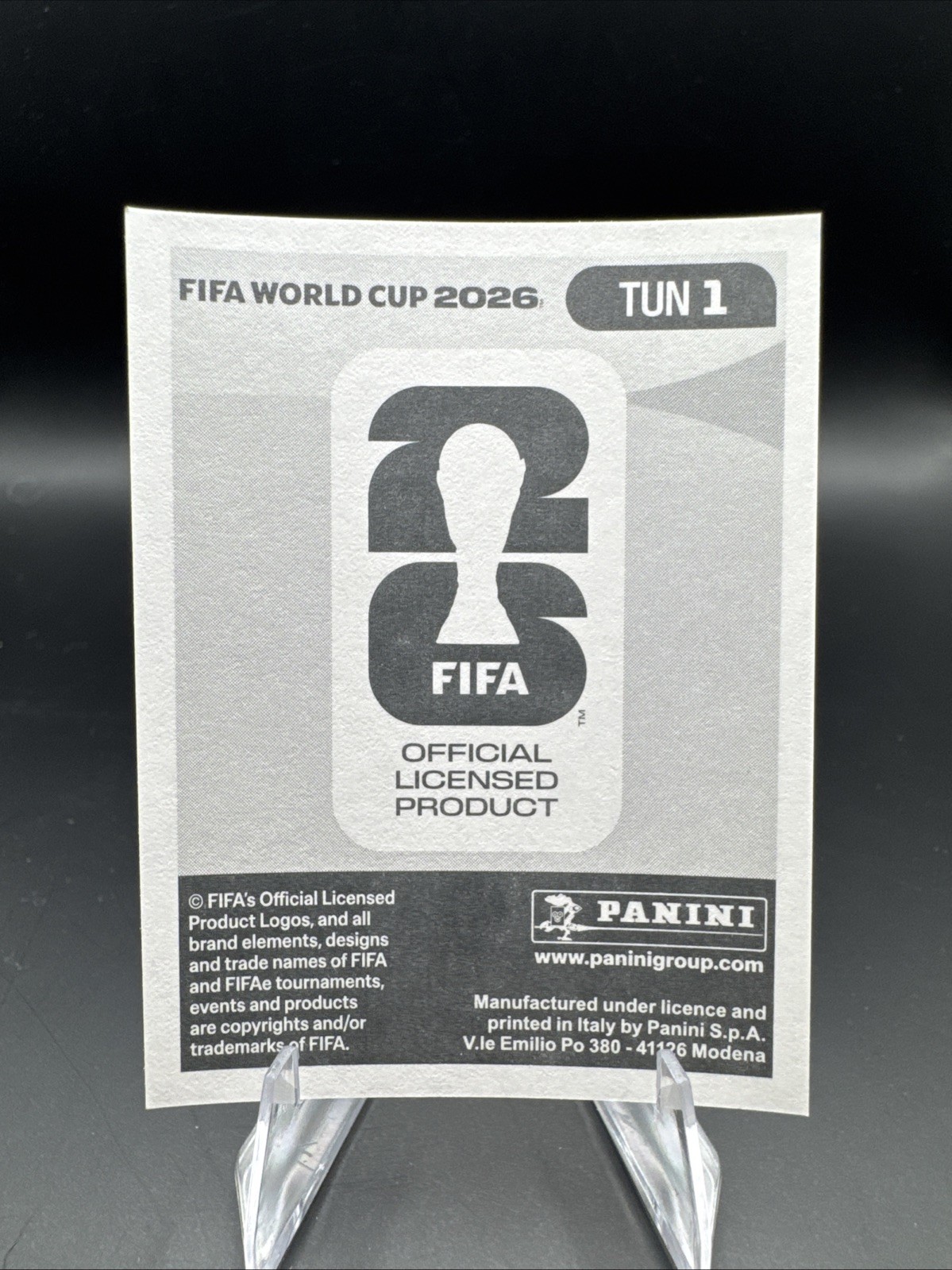 2026 Panini FIFA World Cup Sticker Collection #TUN1 Team Logo Tunisia Foil