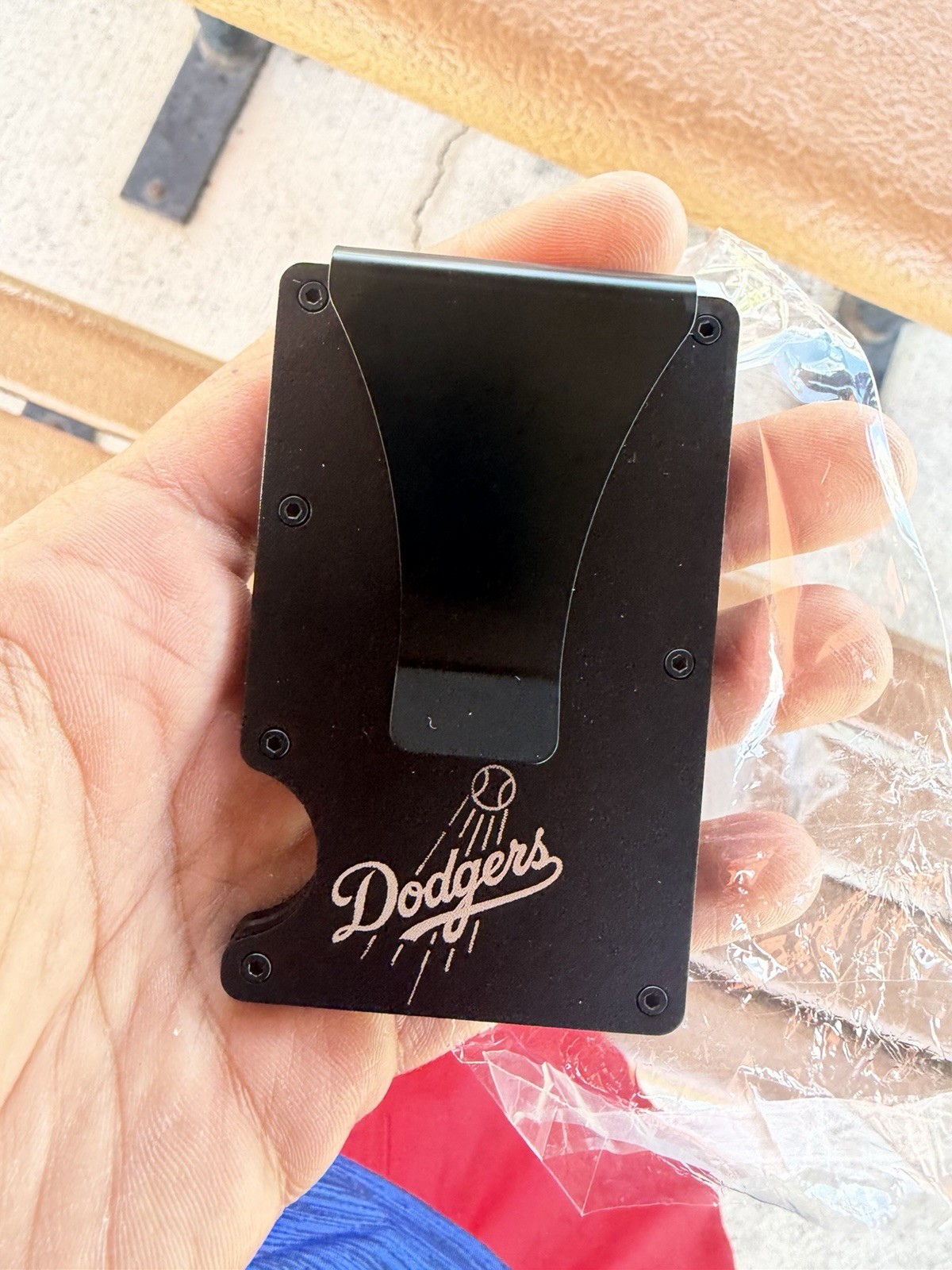 Los Angeles Dodgers Back-to-Back World Series Champions 24-25 Black money Clip