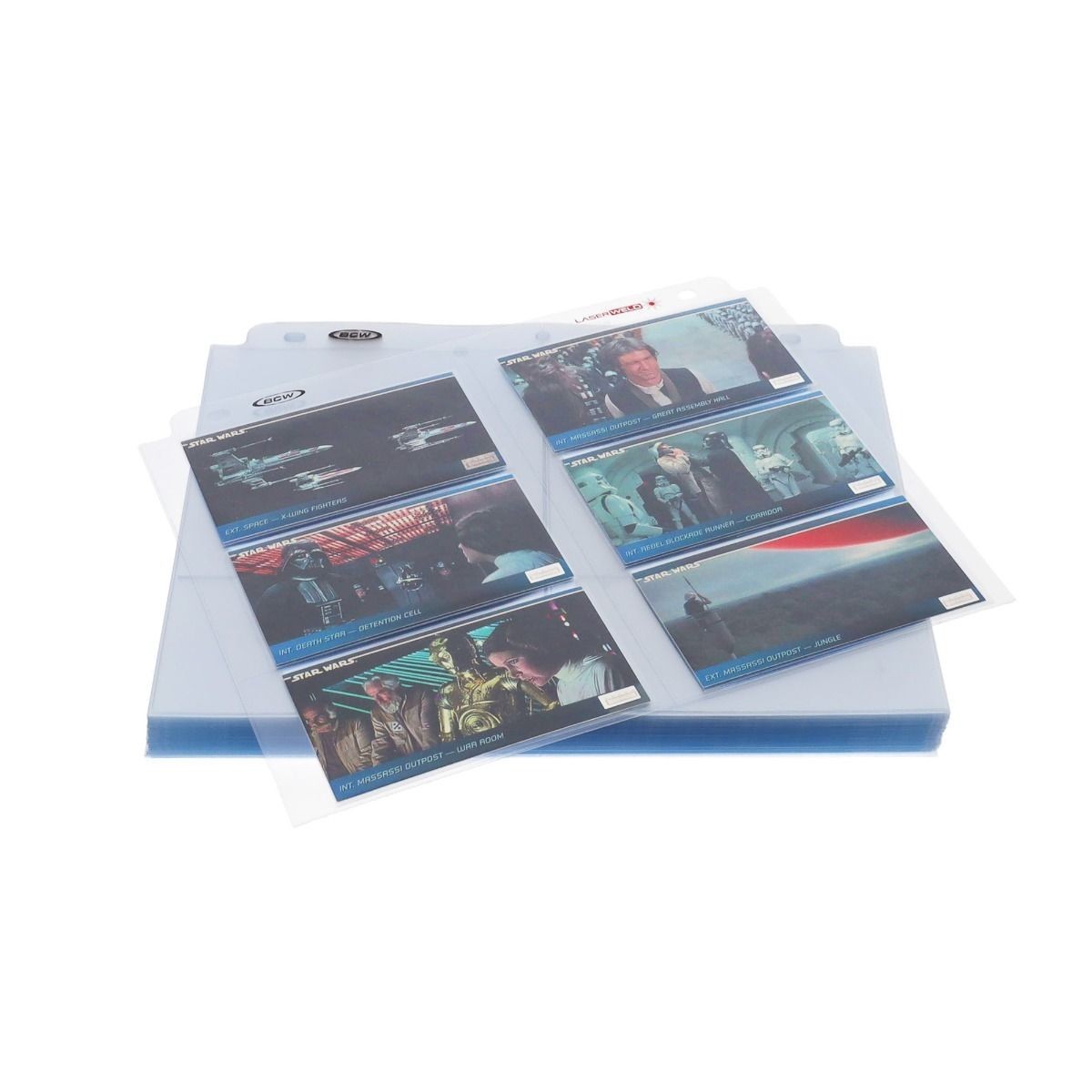 25 BCW Pro 6-Pocket Pages 2.5×5.5 Photo Album Pages Card Binder Protector Sleeve