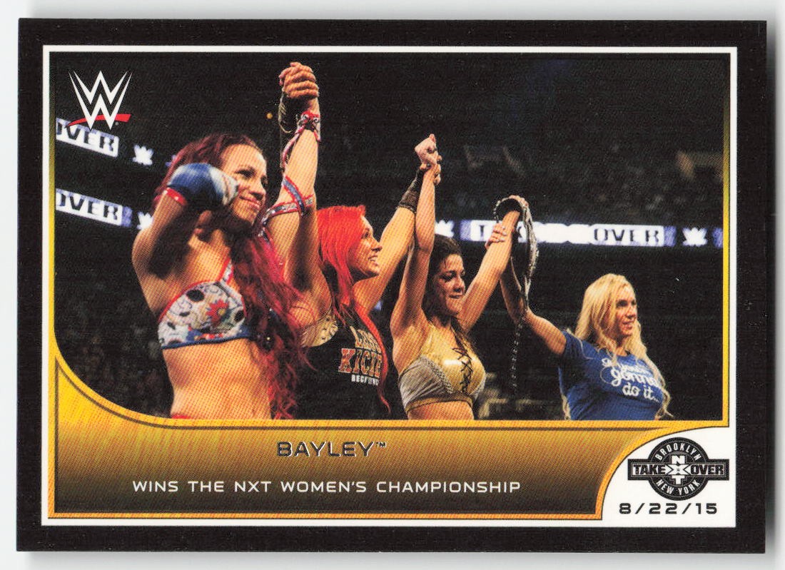2016 Topps WWE Road to Wrestlemania Bayley #109