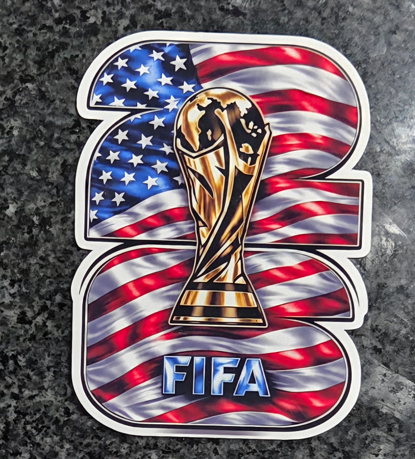 2026 FIFA World Cup USA United States Decal / Sticker Water Resistant Uv Laminat