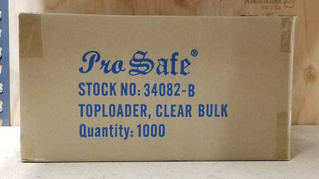 PRO Safe 3″ x 4″ Standard Card Size TOP LOADERS Case 1000 35 Pt. Ultra Clear
