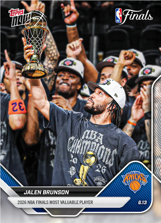 2026 Topps NOW NBA New York Knicks Finals 6 card set – Presale