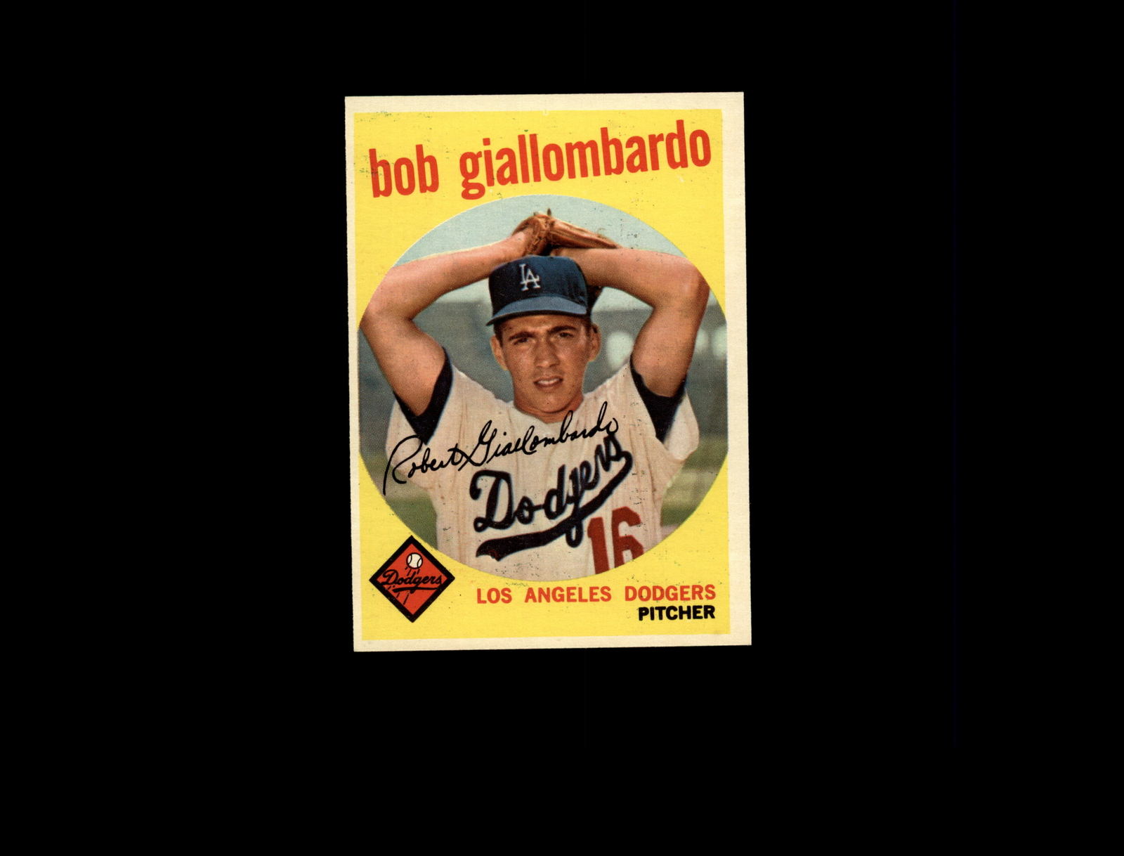 1959 Topps 321A Bob Giallombardo RC with Option Line EX-MT #D1,055205