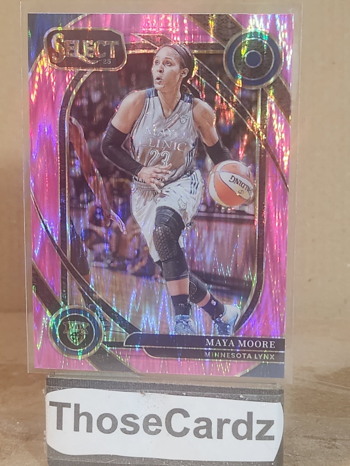 2025 Select WNBA Premier Courtside Pink Flash Prizm #234 Maya Moore