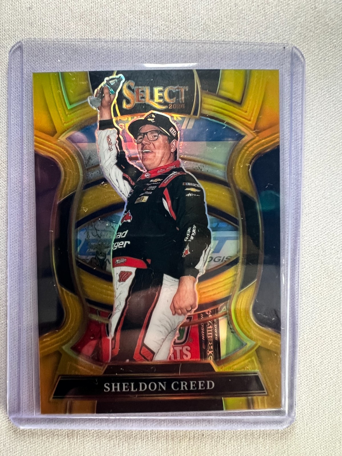 2026 Panini Select NASCAR Racing SHELDON CREED Grandstand Gold Parallel SP # /10