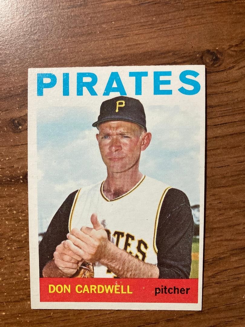 1964 Topps Don Cardwell Pirates #417 EX-NRMT
