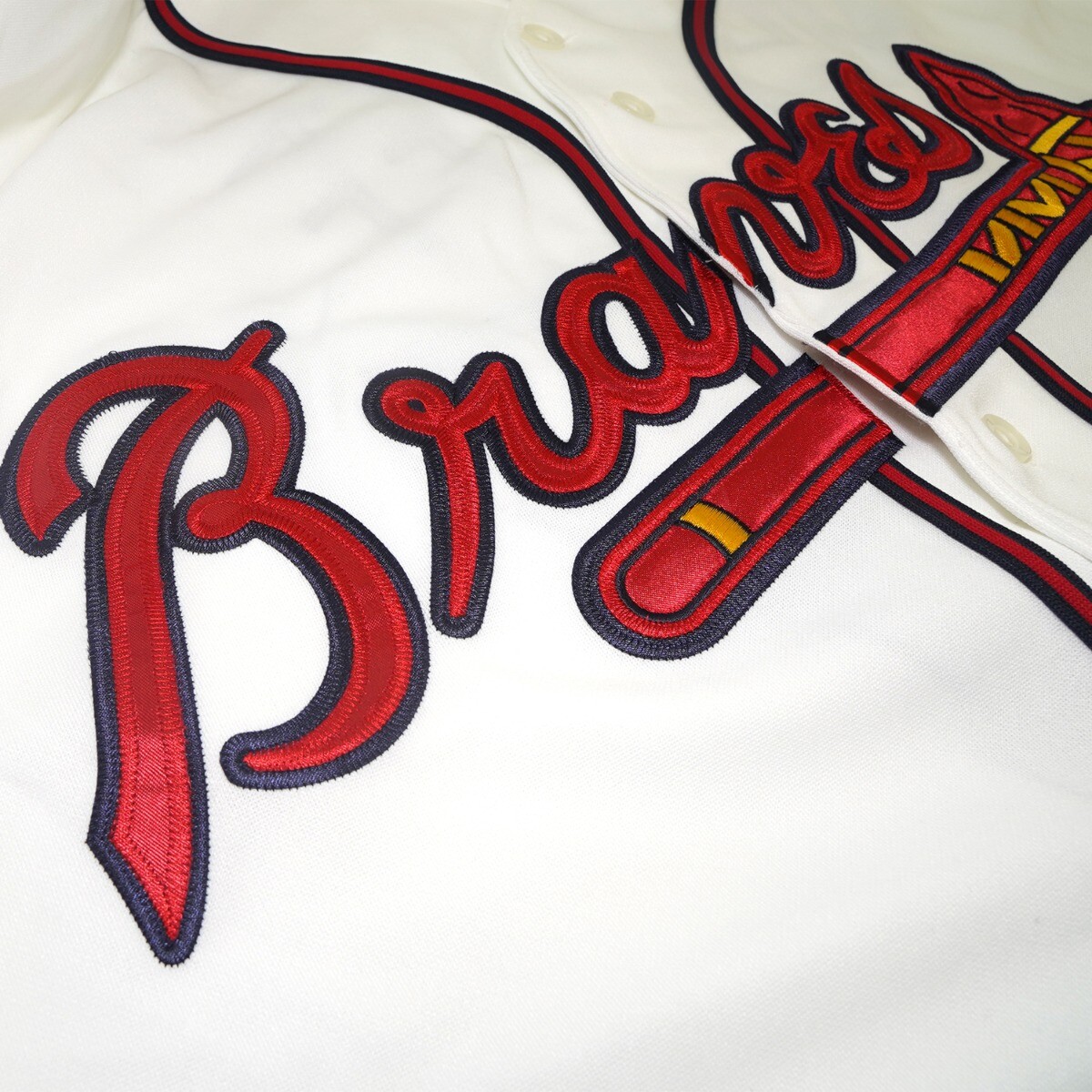 Javy Lopez Atlanta Braves 1995 World Series Home White Jersey Men’s (S-3XL)