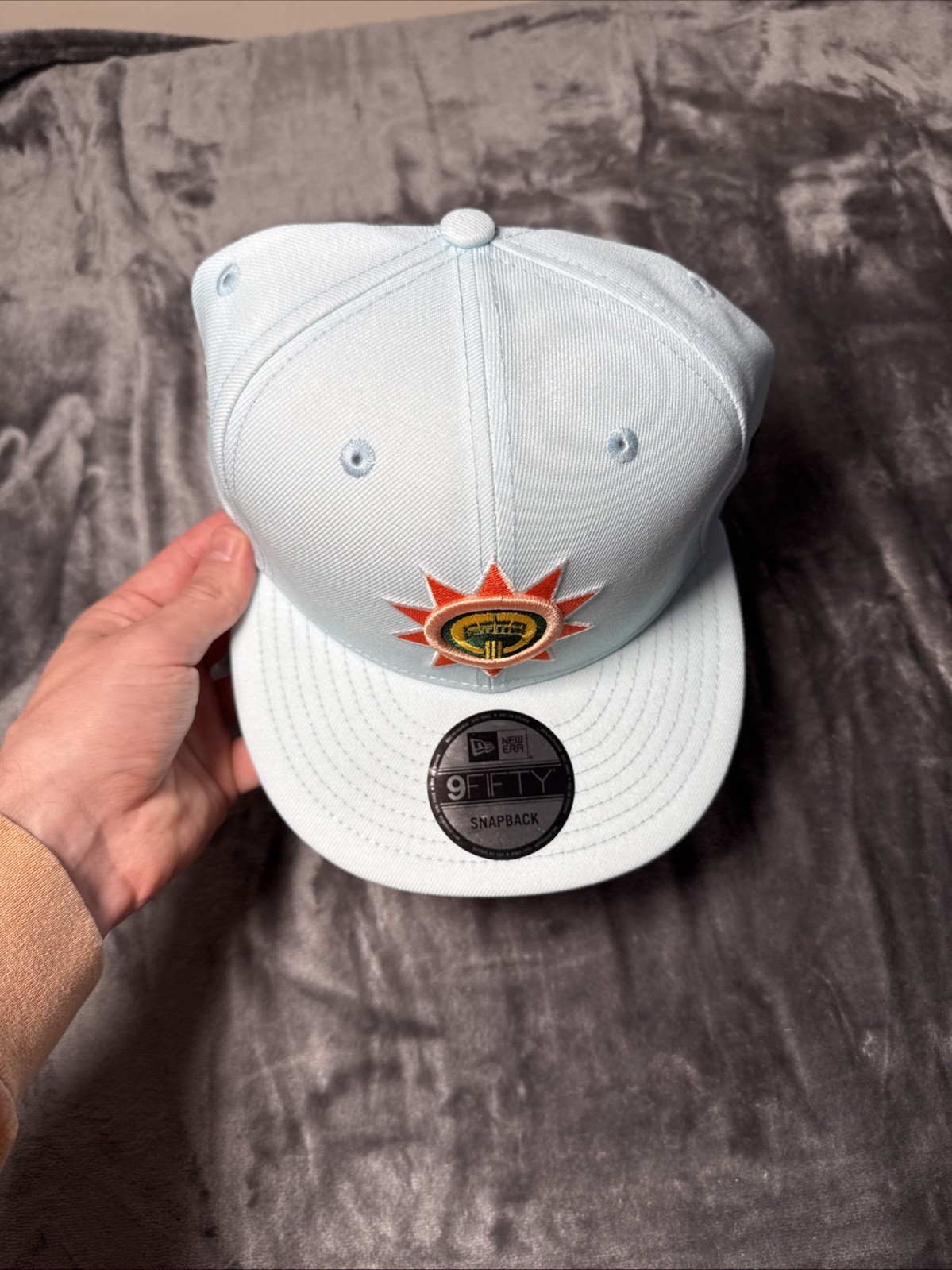 San Antonio Spurs NBA Light Blue New Era 9Fifty City Connect Snapback Hat