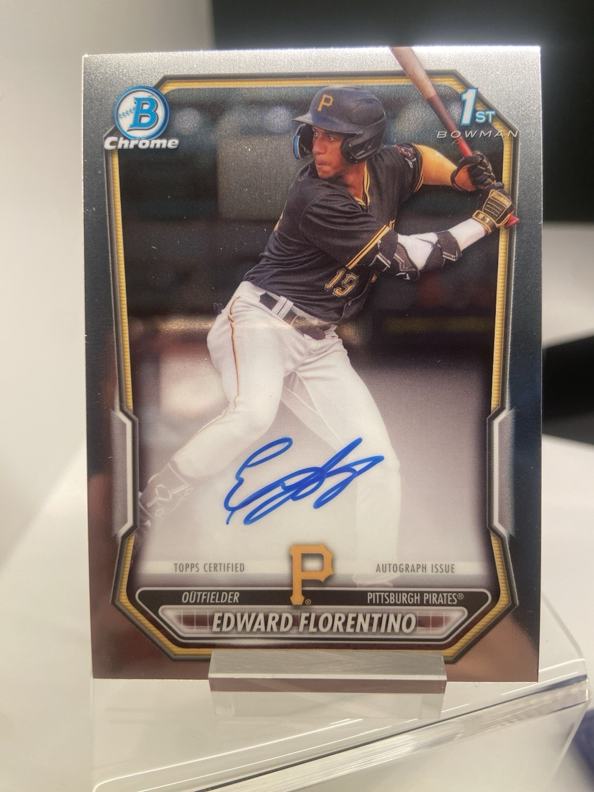 2026 Bowman – Chrome Prospect Autographs Edward Florentino #CPA-EF (AU, RC)