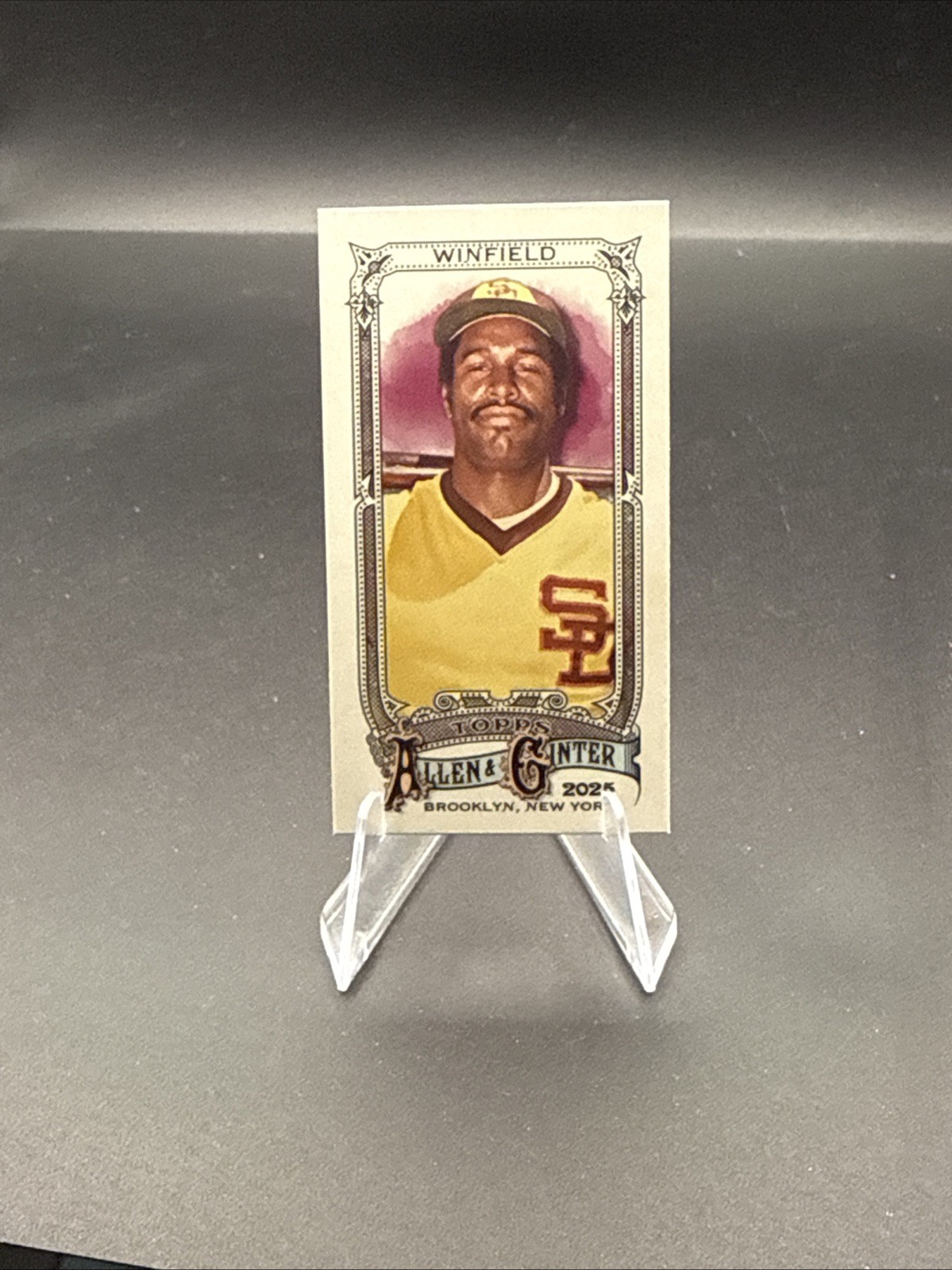 2025 Topps Allen & Ginter #151 Dave Winfield Mini Card San Diego Padres