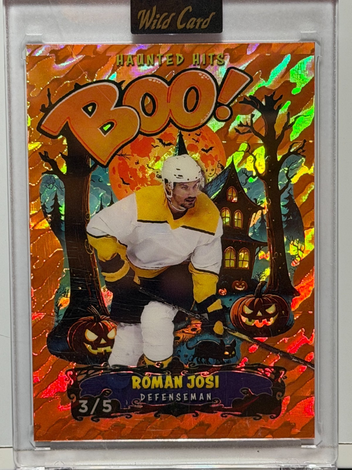 2025 WILD CARD ROMAN JOSI 3/5 ORANGE FOIL HAUNTED HITS BOO MONSTER HUNT