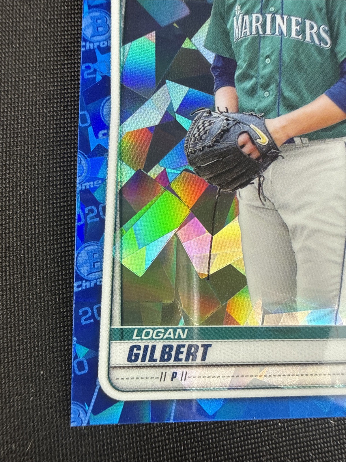 Logan Gilbert Rookie Card RC 2020 Bowman Draft Chrome Sapphire Edition #BD-37