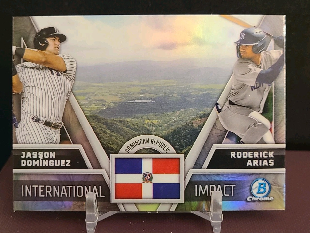 2024 Bowman Chrome International Impact Jasson Dominguez Roderick Arias #II-16