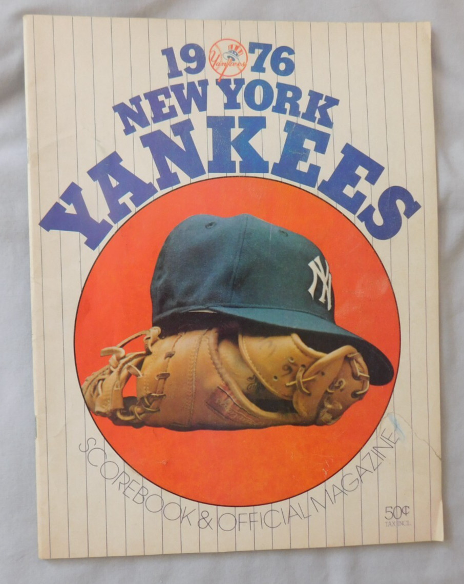 1976 New York Yankees Vs Boston Red Sox Program
