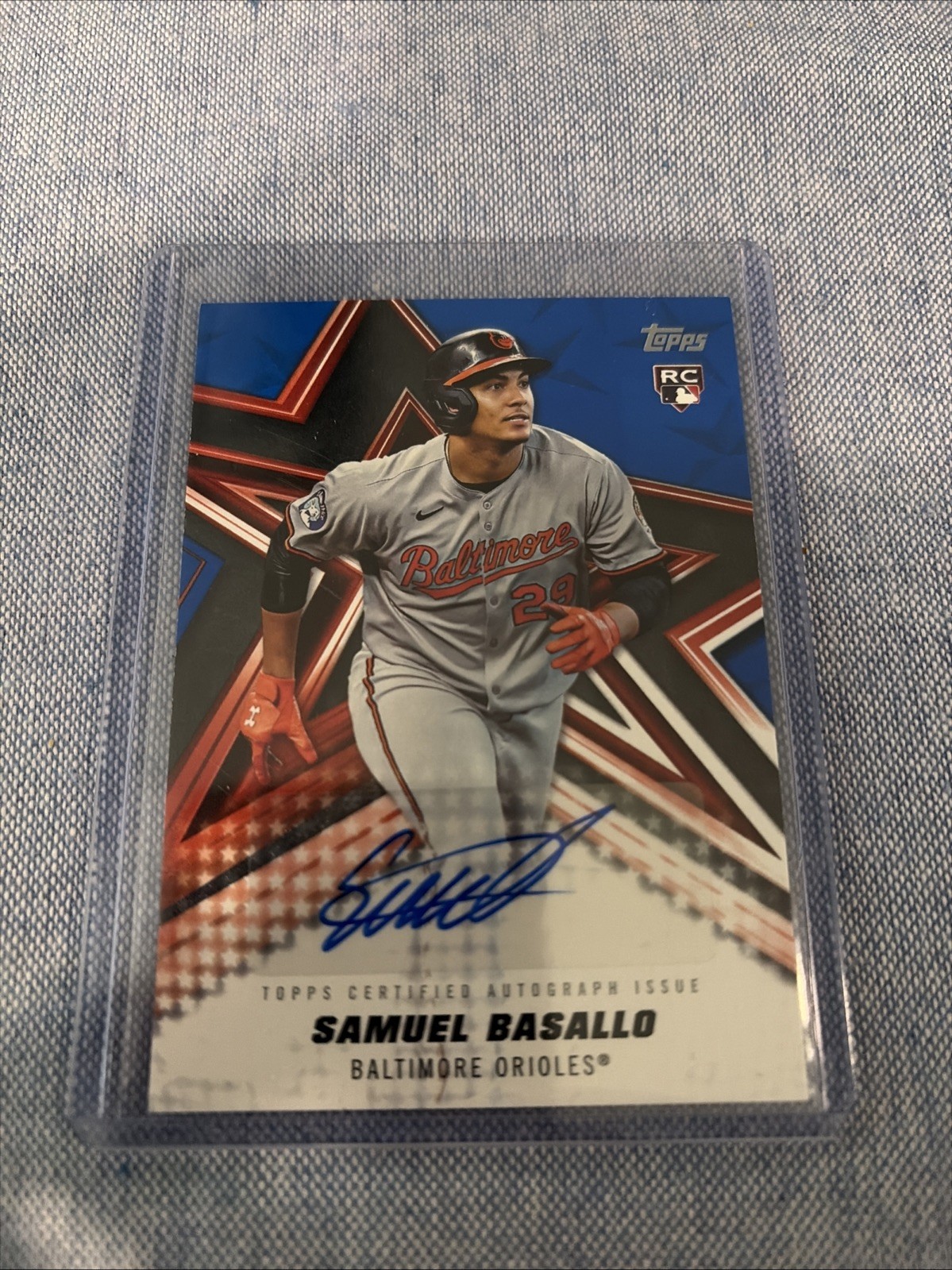 2026 Topps – Samuel Basallo #BSA-SBA – Baseball Stars Autographs Blue #074/150
