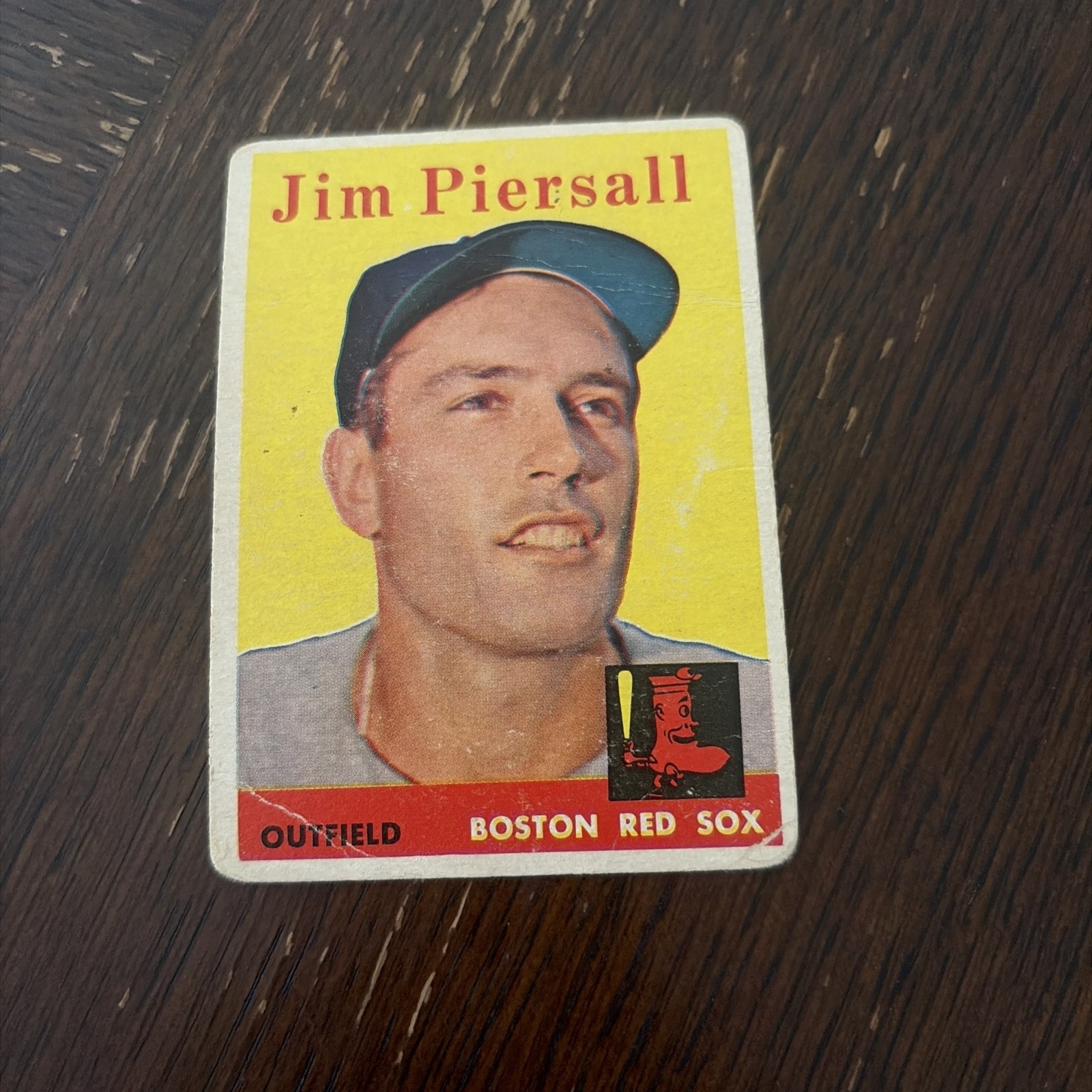 Jimmy Piersall 1958 Topps ML Baseball Trading Card #280 Red Sox