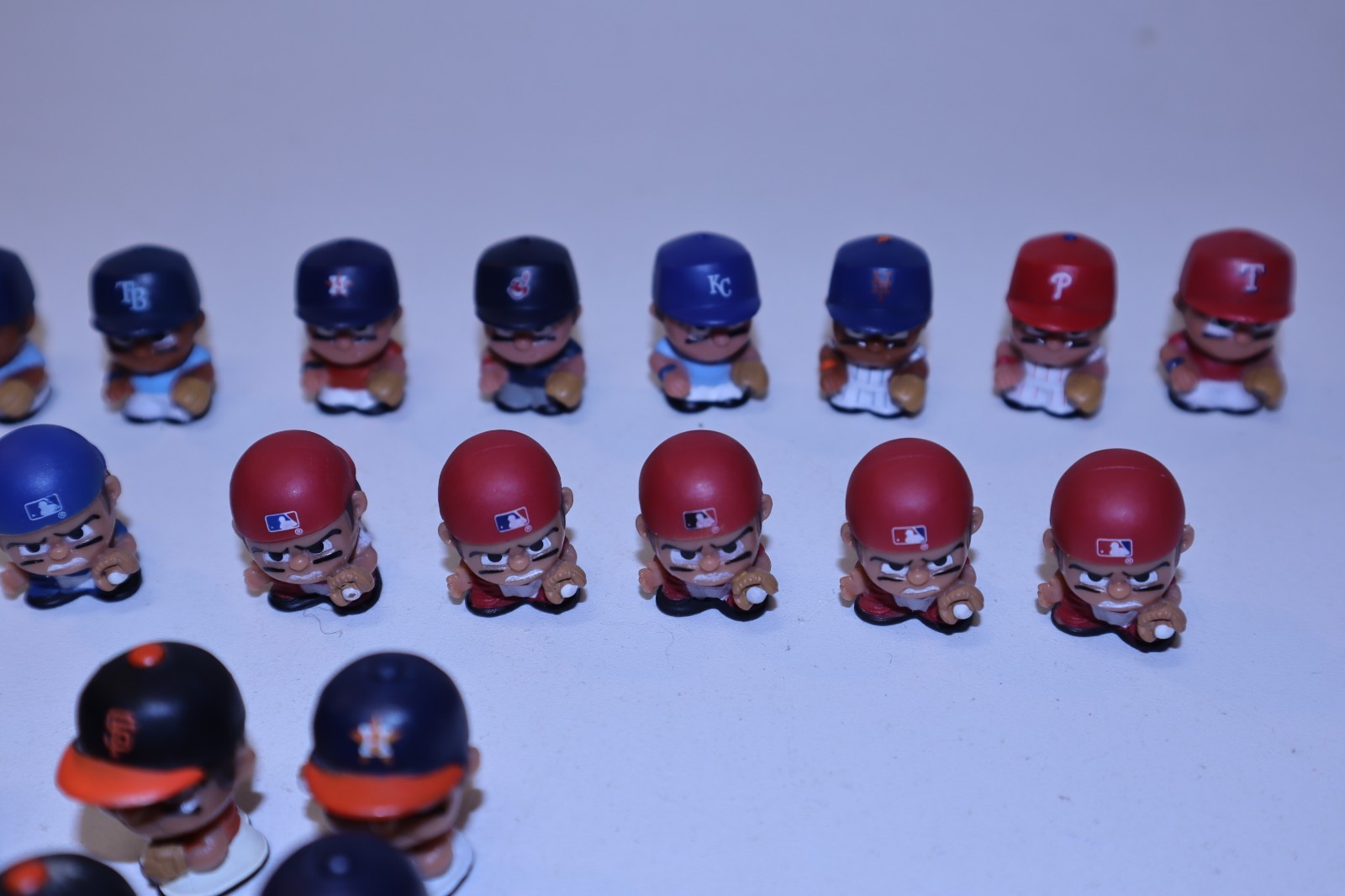Lot of MLB TeenyMates PVC 1″ Figures Series 1-4 with 9 Rares Checklists Puzzles