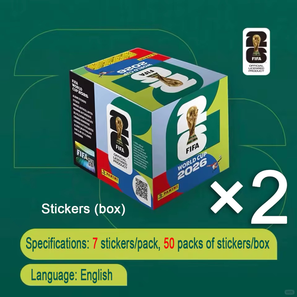 2x In-stock FIFA World Cup 2026 Official Sticker Collection (Box of 50) HOT New