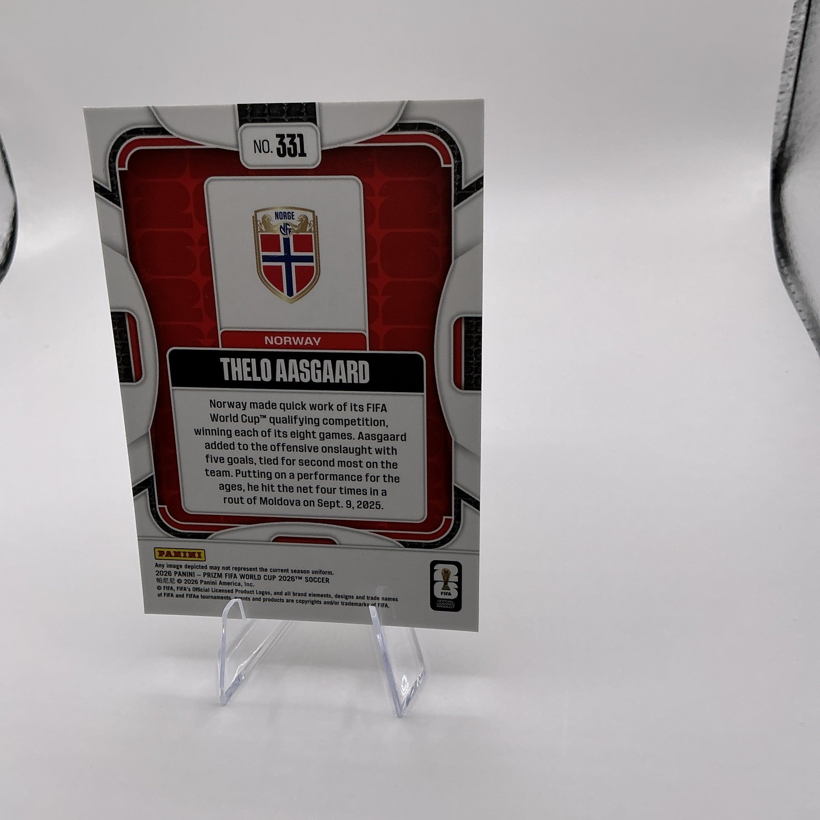 2026 Panini Prizm FIFA World Cup Martin Odegaard #330 Norway