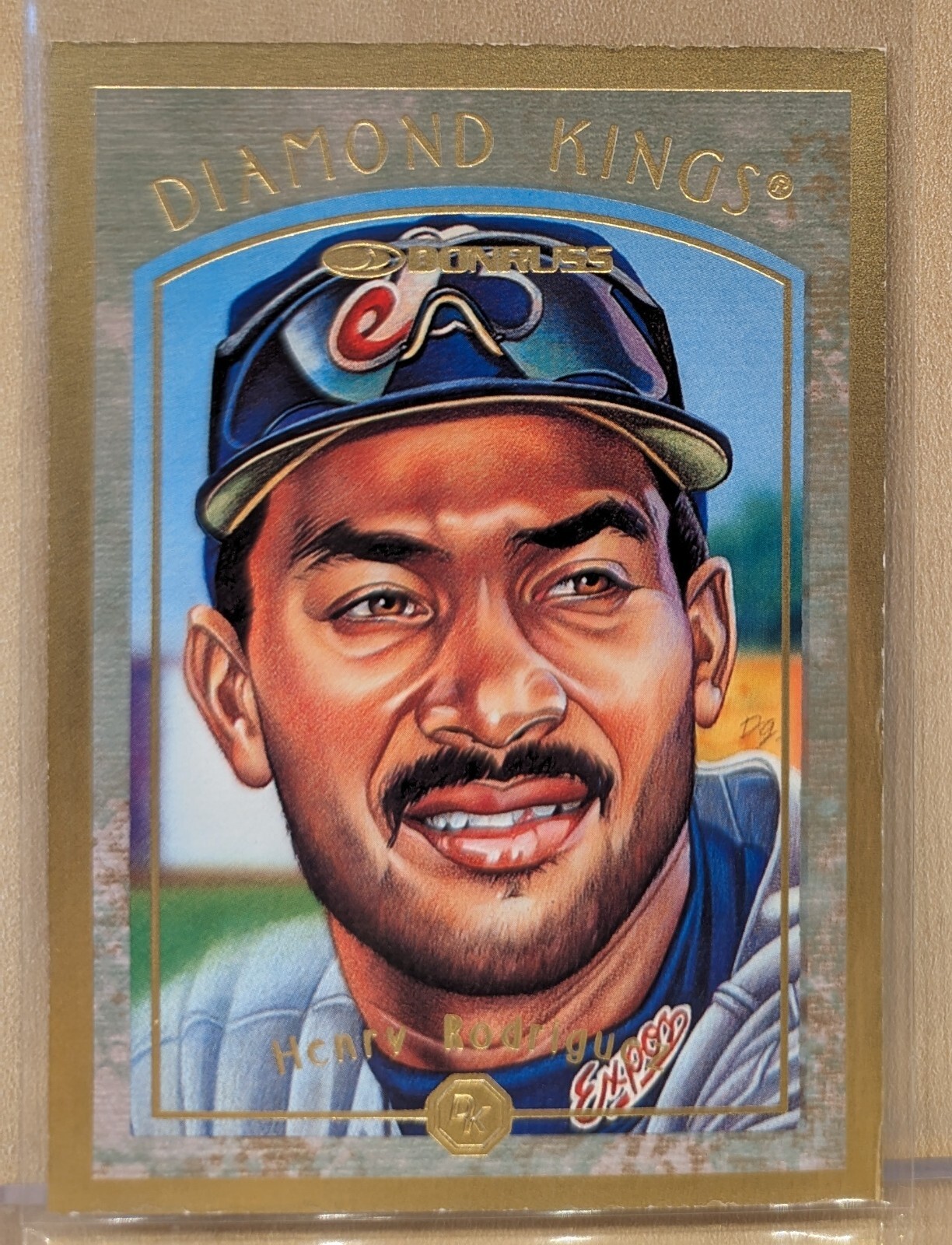 1997 Donruss DIAMOND KINGS CANVAS #6 Henry Rodriguez RARE PARALLEL INSERT /500