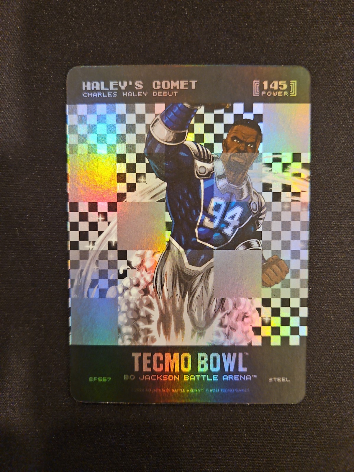 2026 Bo Jackson Battle Arena Haley’s Comet Big Pixel Steel Battlefoil #BP567