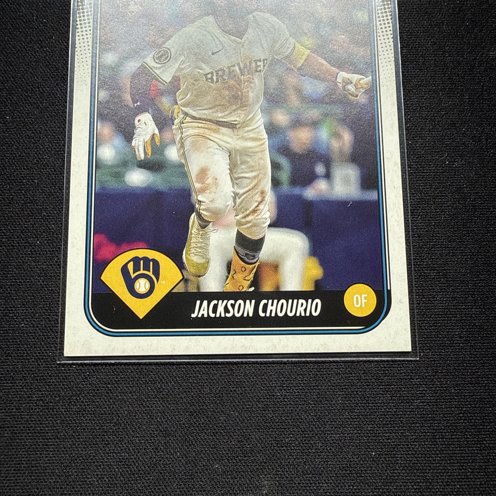 JACKSON CHOURIO 2024 Topps Update Vintage Stock SP /99 True RC BREWERS Image Var