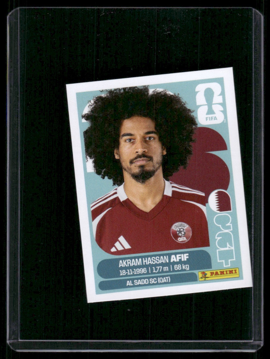 AKRAM HASSAN AFIF 2026 Panini FIFA World Cup Sticker #QAT 18